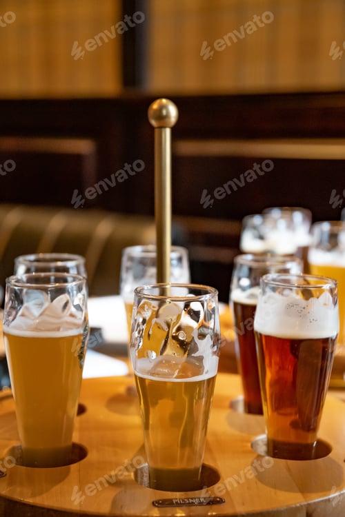 Preview: Beer tasting set of various types of beer