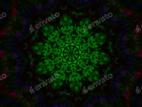 Preview: Radiant green abstract art