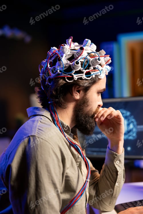 Preview: Neuroscientist engineering transhumanism experiment, using EEG headset
