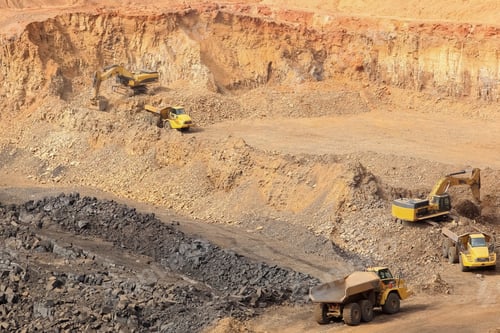 Preview: Aerial shot of the area of Manganese mining in South Africa
