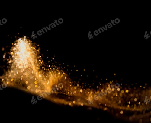 Preview: Bokeh Abstract Background with Glitter Lights. Blurred Soft vintage colored