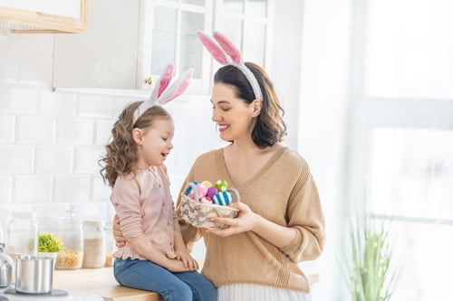 Preview: Family preparing for Easter