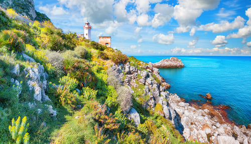 Preview: Splendid sunny day over Capo Zafferano Lighthouse