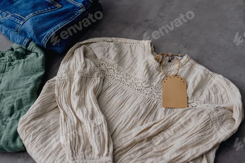 Preview: Circular fashion, eco friendly sustainable shopping, thrifting shop concept