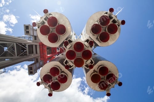 Preview: Bottom details of space rocket engine