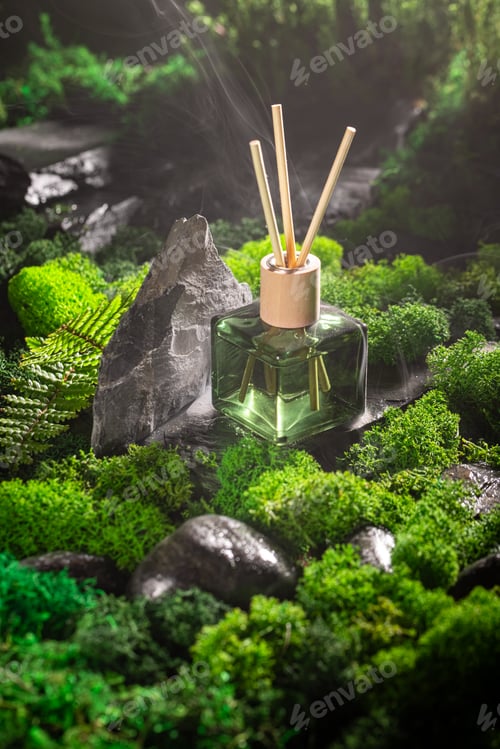 Preview: Aromatic fragrance diffuser as aroma of foliage and forest.
