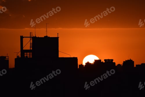 Preview: sundown in the city of Buenos Aires, Argentina
