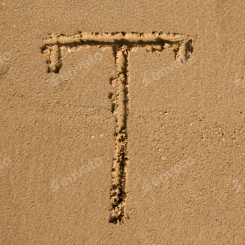 Preview: English sandy alphabet