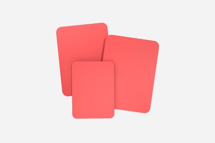 Preview: Red Card UI 3D Illustration