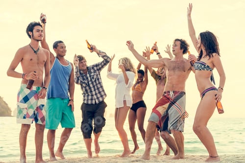Preview: Beach Party Freedom Vacation Leisure Activity Concept
