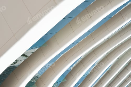 Preview: Modern architecture ceiling design creating abstract patterns