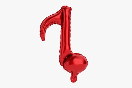 Preview: Red Foil Balloon Note
