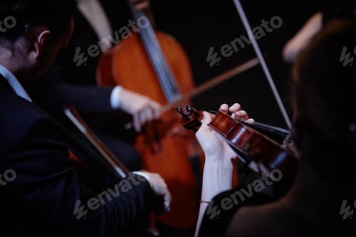 Preview: Violinist Performing Classical Music with String Ensemble