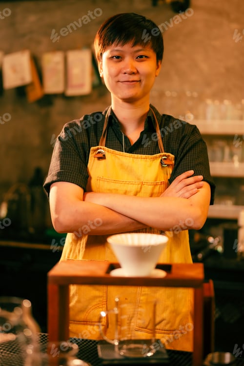 Preview: coffee making equipment tools at home kitchens to brew hot coffee that drips into their cups