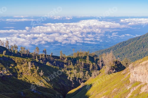 Preview: Nature landscape background in Java island, Indonesia