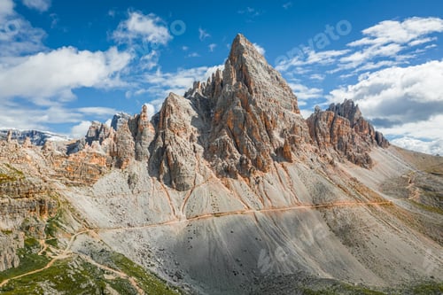 Preview: Breathtaking aerial view to Monte Paterno in Dolomites
