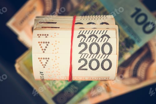 Preview: Roll of Polish Zloty Bills