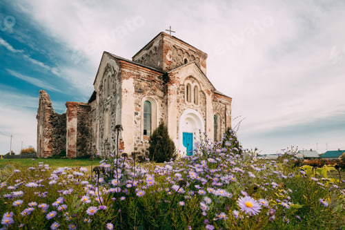 Preview: Begoml, Vitsebsk Region, Belarus. Old Ruins Of All Saints Church