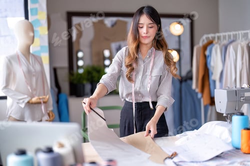 Preview: Young professional clothes fashion textile creative thinking designer