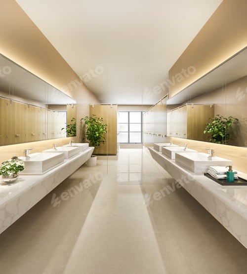 Preview: 3d rendering modern dining room and living room with luxury chinese decor