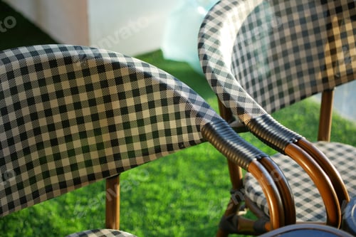 Preview: detail shot of empty char at cafe