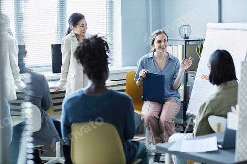 Preview: Excited Young Woman in English Class