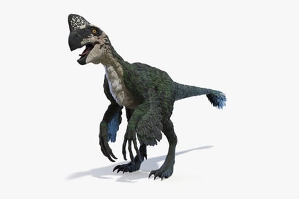Preview: Crested Oviraptor Dinosaur, Feathered Theropod
