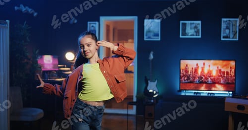 Preview: Young girl getting tons of engagement on her dancing clips posts on social network platforms