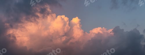 Preview: Cloudscape during sunset sky background