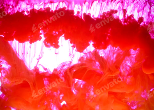 Preview: Ink Bright In Water As A Background Texture