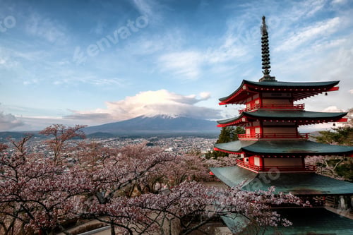 Preview: Chureito Pagoda overlooking Mt Fuji