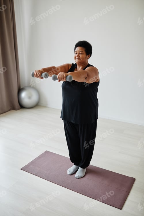 Preview: African American Senior Woman Working Out