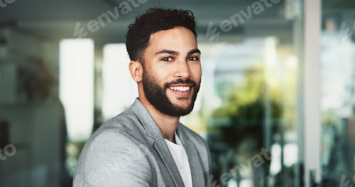 Preview: Portrait, smile and business man in office for opportunity, career and work at corporate job. Face,