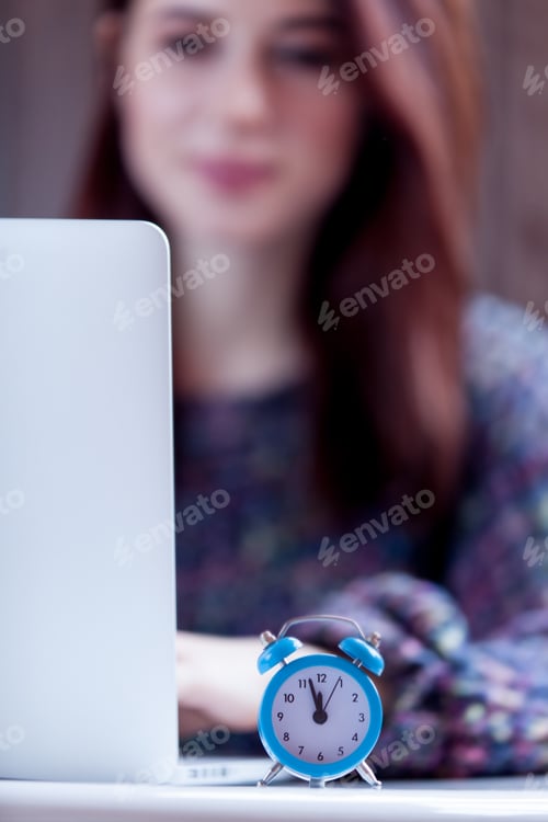 Preview: woman woking with notebook