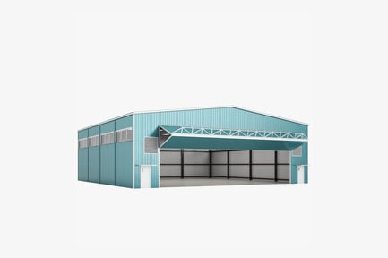 Preview: Open Aircraft Hangar - Airport Storage Structure