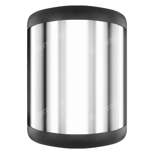 Preview: Metal round container isolated on white