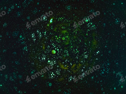 Preview: abstract galaxy with many planets