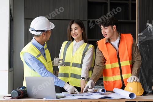 Preview: A team of civil engineers meet to plan a construction project and brainstorm ideas about how to work