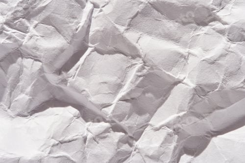 Preview: Wrinkled white paper texture with creases for background design and art projects