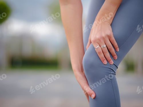 Preview: pain and discomfort from knee injury during morning run.