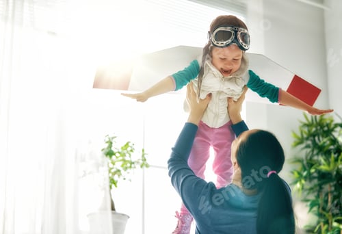 Preview: Mother and child playing