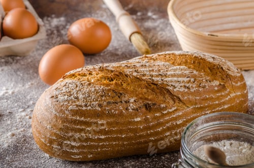 Preview: Homemade sourdough bread rustic