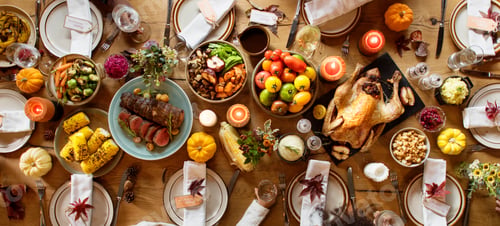 Preview: Thanksgiving Celebration Traditional Dinner Setting Food Concept