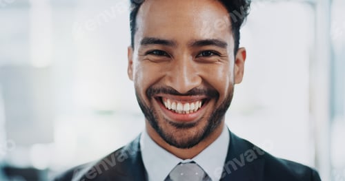 Preview: Portrait, business and man in office, confident and professional with corporate job, accountant and