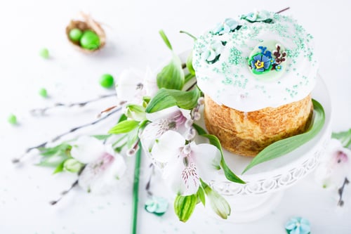 Preview: Festive traditional Easter pastries. Kulich.