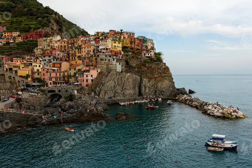 Preview: view of Manarola, Manarola is a small town in the province of La Spezia, Liguria, northern Italy