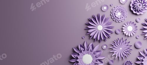 Preview: Lilac Flowers on Lilac Background for Spring
