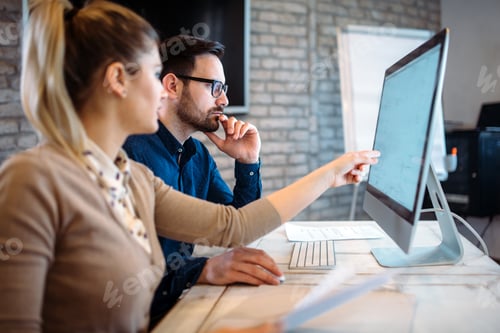 Preview: Software engineers working on project