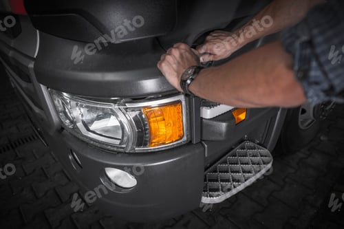 Preview: Driver Refueling Semi Truck