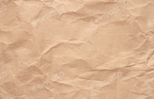 Visualização: Textura de papel artesanal marrom amassado, moldura completa